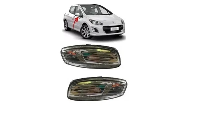 Par Pisca Seta Retrovisor Peugeot 308 408 2012 a 2016 