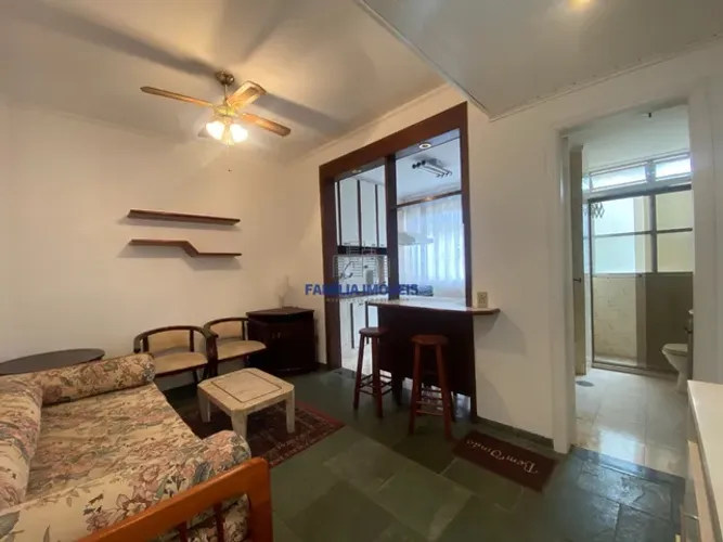Apartamento à venda ou aluguel 1 quarto garagem Gonzaga Santos SP