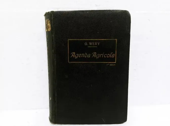 Livro Agenda Agrícola - G. Wery / Espanhol Ed. Salvat 1920