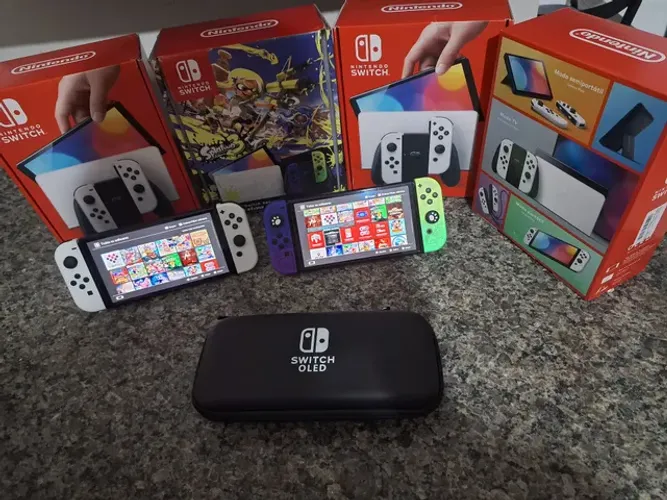 Nintendo Switch Oled Branco NOVOS ou Splatoon Desb Entrego Anápolis Goiânia