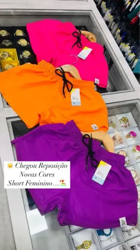 Shorts de Praia Femininos - Diversas Cores