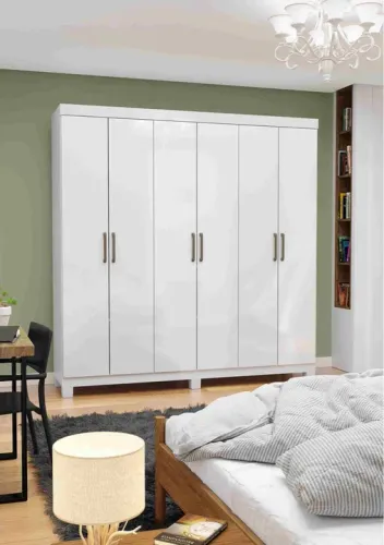 Roupeiro Casal Gold 6 Portas s65