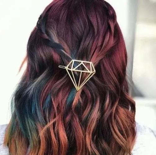 Acessório De Cabelo Clip Presilha Grampo Tic Tac Diamante