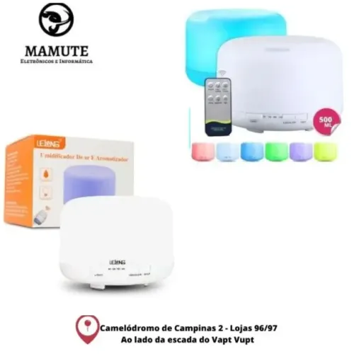 Umidificador De Ar Aromatizador 500ml Com Controle Remoto lelong