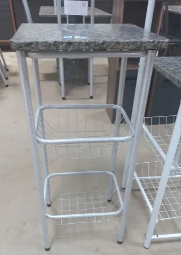Fruteira 2 cestos para gela água com pedra granito
