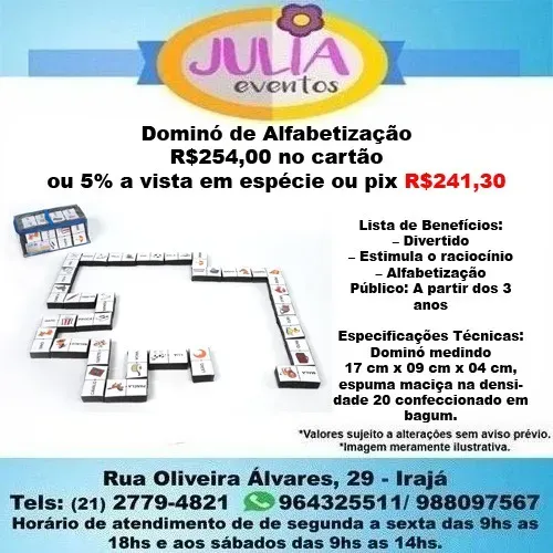 Dominó de Alfabetização didático pedagógico - Ldm