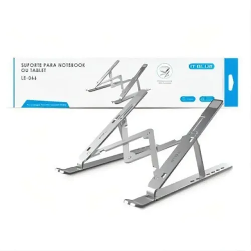 Suporte para Notebook em Ajustável Dobrável Apoio Mesa Tablet Metal
