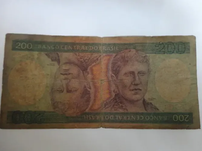 Cédula Antiga De 200 Cruzeiros Razoável Princesa Isabel
