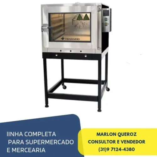 Forno 5 Esteiras Venâncio a Gás Novo