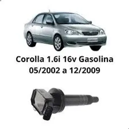 Bobina Ignição Corolla 1.6 1.8 16v 02/09 4 Pinos Cod: 040014