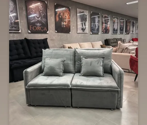 Sofá sem caixa 1,60 mts Confortável e Moderno