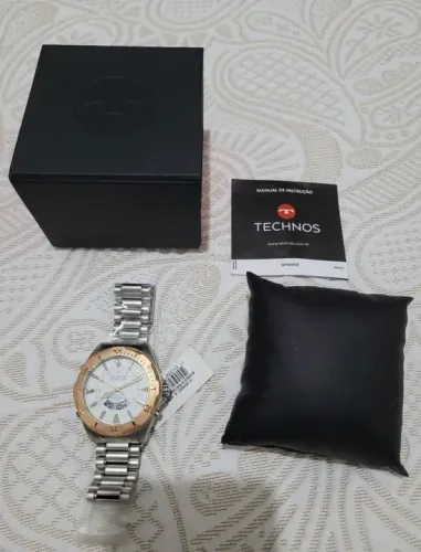 Relógio Technos Skydiver Clássico NOVO Na Caixa Pulseira em Aço inoxidável ou Silicone