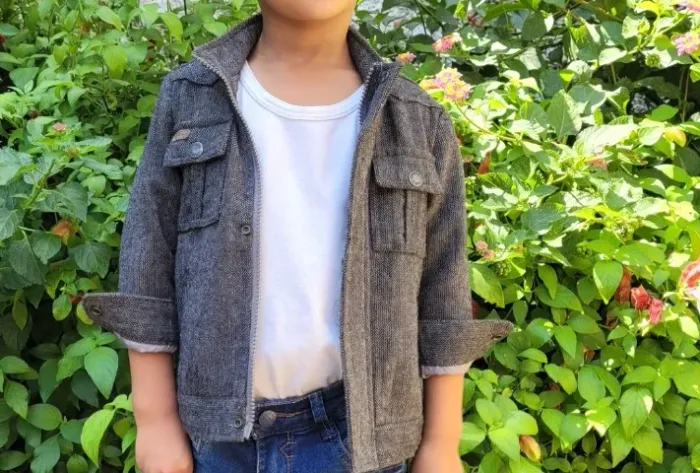 Jaqueta forrada infantil