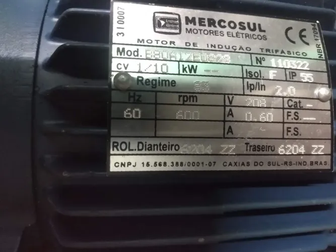 Motor de indução trifásico 