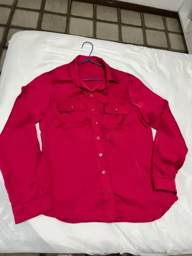 Blusa de seda feminina pink