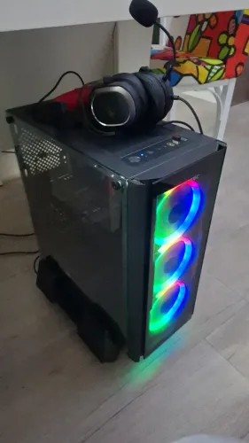 Computador Desktop Gamer AMD Ryzen 5 - GTX - 1TB - 16 RAM + Monitor e Teclado