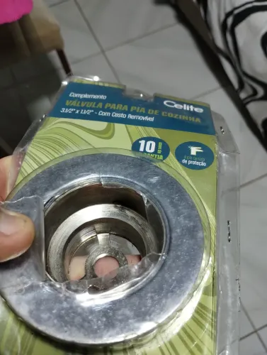 Válvula inox "CELITE"nova sem uso