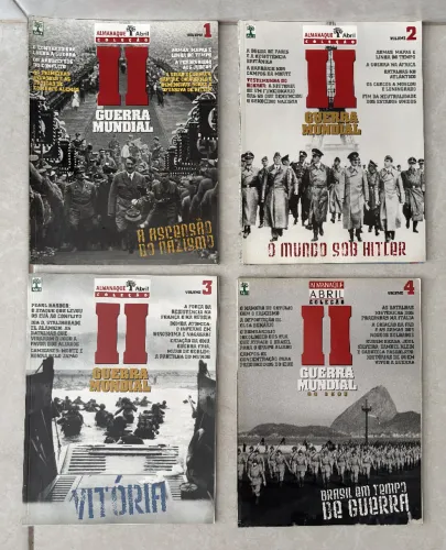 Coleção Almanaque Abril - 60 Anos da II Guerra Mundial - 4 Volumes !! LEIA A DESCRIÇÃO !!