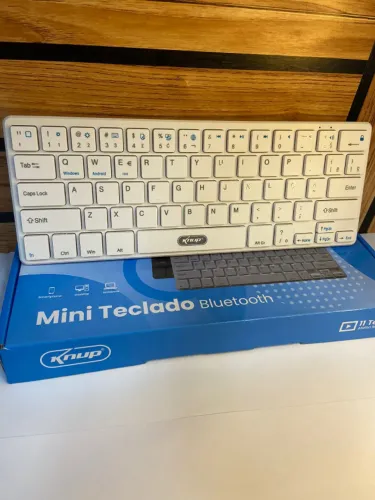 MINI TECLADO KNUP BLUETOOTH Branco an3