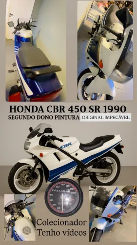 Para exigentes que querem raridade HONDA CBR 450 SR 1990 