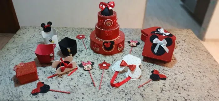 Minnie brilho Decoração Aniversário Festa
