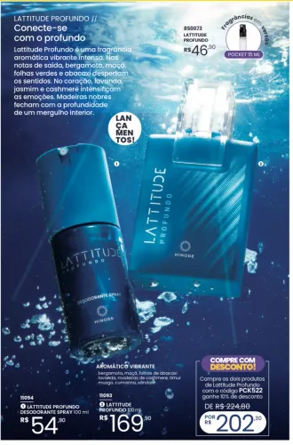PERFUME LATTITUDE PROFUNDO HINODE