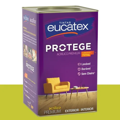 Tinta Acrílica Acetinada Eucatex Verde-limão 16 L