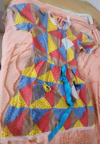 Vestido de festa junino/julhina Juvenil