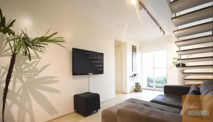 Apartamento Cobertura à venda com 105m², 2 quartos e 2 vagas Morumbi - Paraisopolis. Atras
