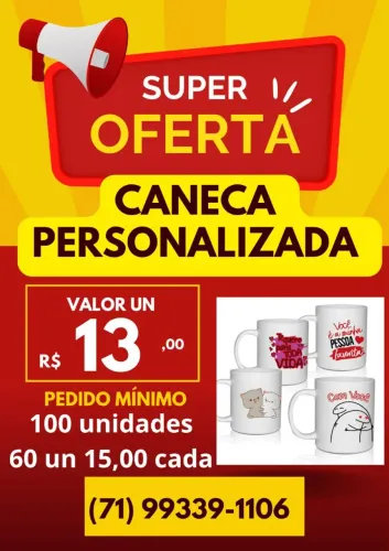 Caneca de Porcelana Personalizada