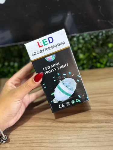 Lâmpada para Iluminação Estilo Festa - LED FULL COLOR ROTATING LAMP 