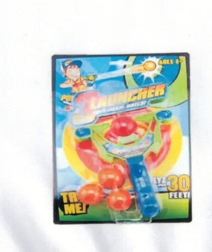 estilingue bola solta de eva com 3 bolinhas oara jogo 17 cm display 
