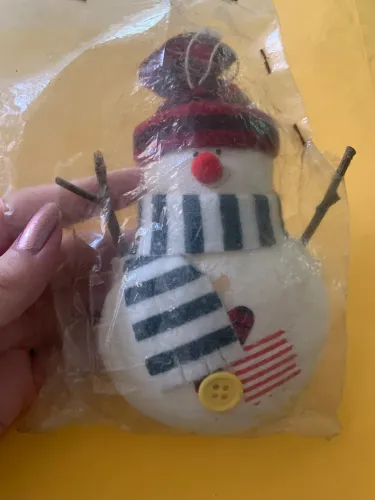 Boneco de neve para árvore de natal 