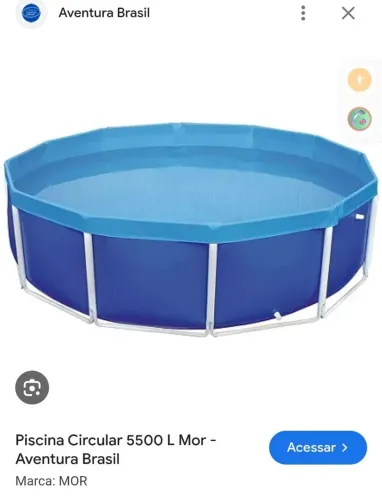 Piscina mor 4500 litros