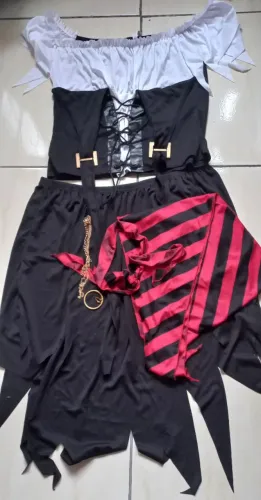Fantasia Pirata Feminina - Conjunto Completo
