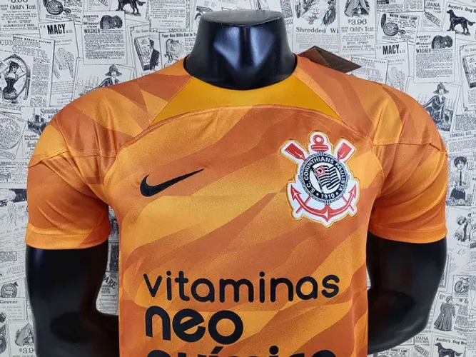Camisa Futebol Corinthians Goleiro Laranja 23/24 - Tamanho G