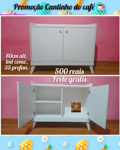 Armário de Cozinha Branco 80cm