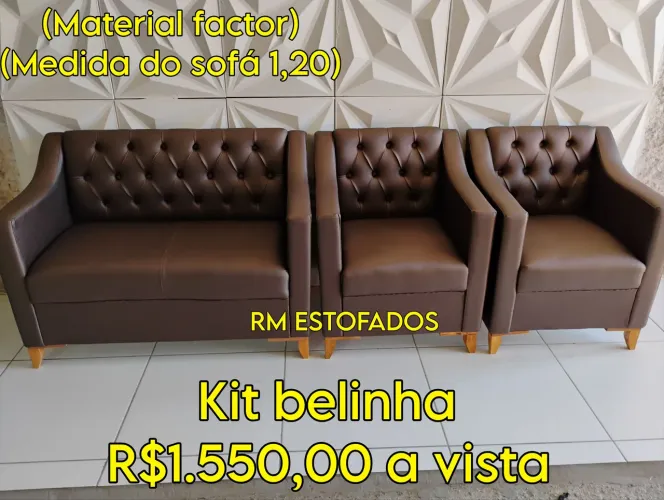 Kit sofá de espera Belinha - Sofá e Poltronas