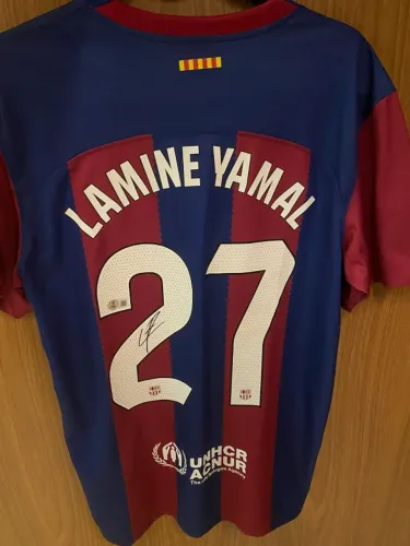 Camisa Lamine Yamal com certificado Beckett