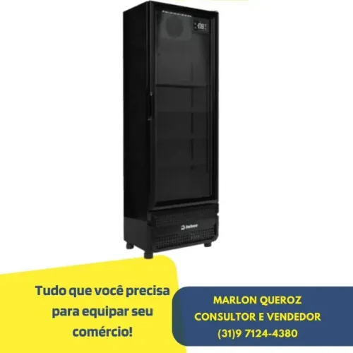 Cervejeira Imbera 363 Litros Porta de Vidro FULL BLACK 220v