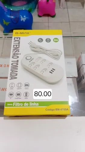 Extensão Tomada Filtro de Linha B-Max com USB
