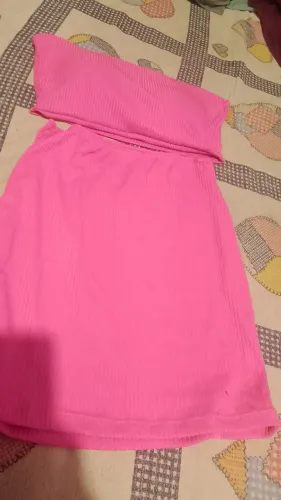 Conjunto rosa canelado novo
