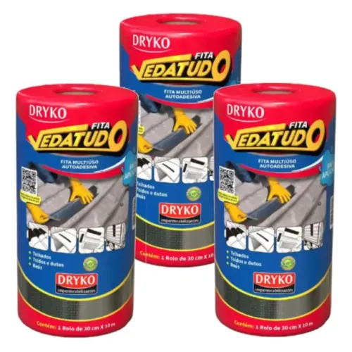 Fita Multiuso Manta Asfáltica Autoadesiva 20cmx10mt