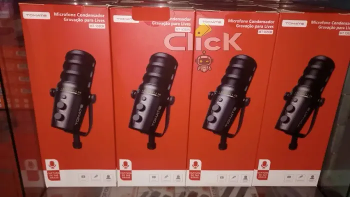 Microfone Condensador Tomate Captura 360 Lives Podcast