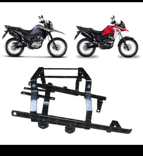 Suporte baú deslizante Bros 160 e XRE 190 ano 2025 e 2026
