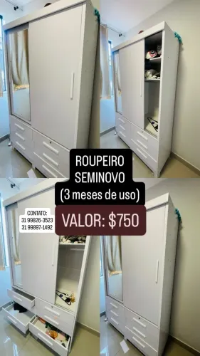 Roupeiro duas portas ( novo)