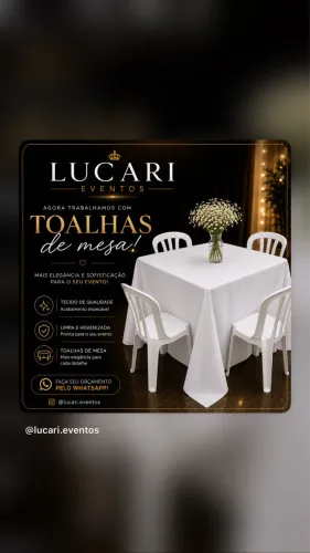 Aluguel de mesas para evento