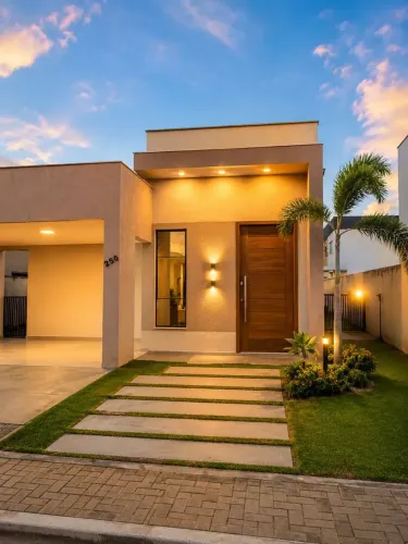 Belíssima Casa alto padrão 3/4 Sendo 02 Suites No Condomínio Central Park II