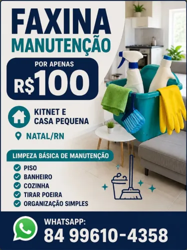 Faxinas de manutenção 