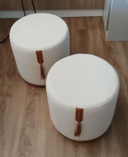 Dois Pufes Casa Verde, nunca usados!